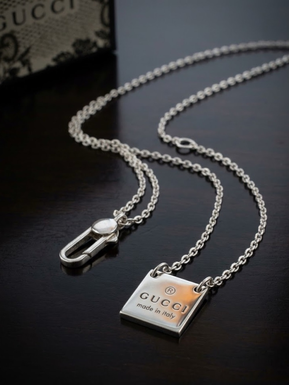 Gucci Necklace with Box and Dusty
